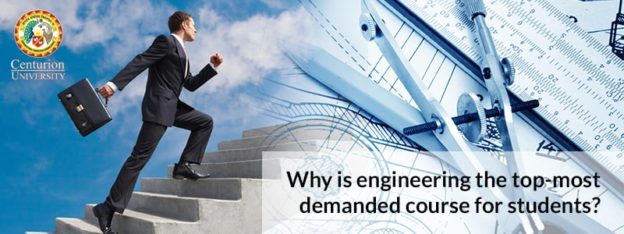 Why is engineering the top-most demanded course for students