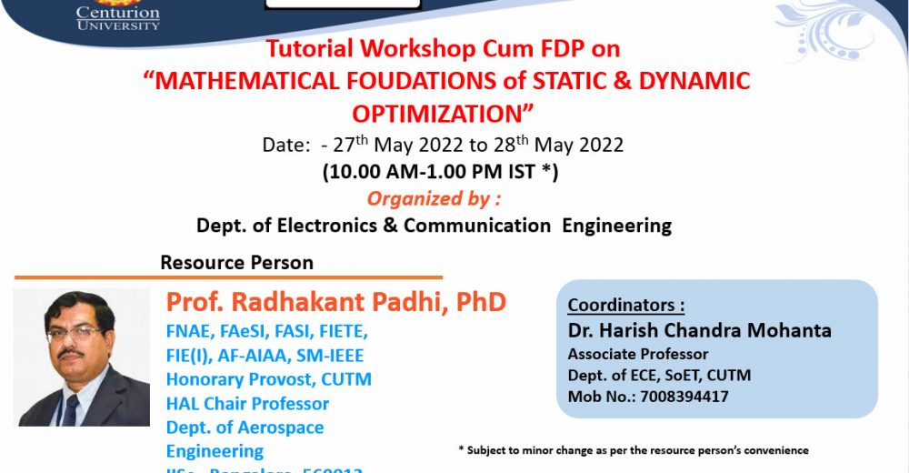 Tutorial Workshop Cum FDP